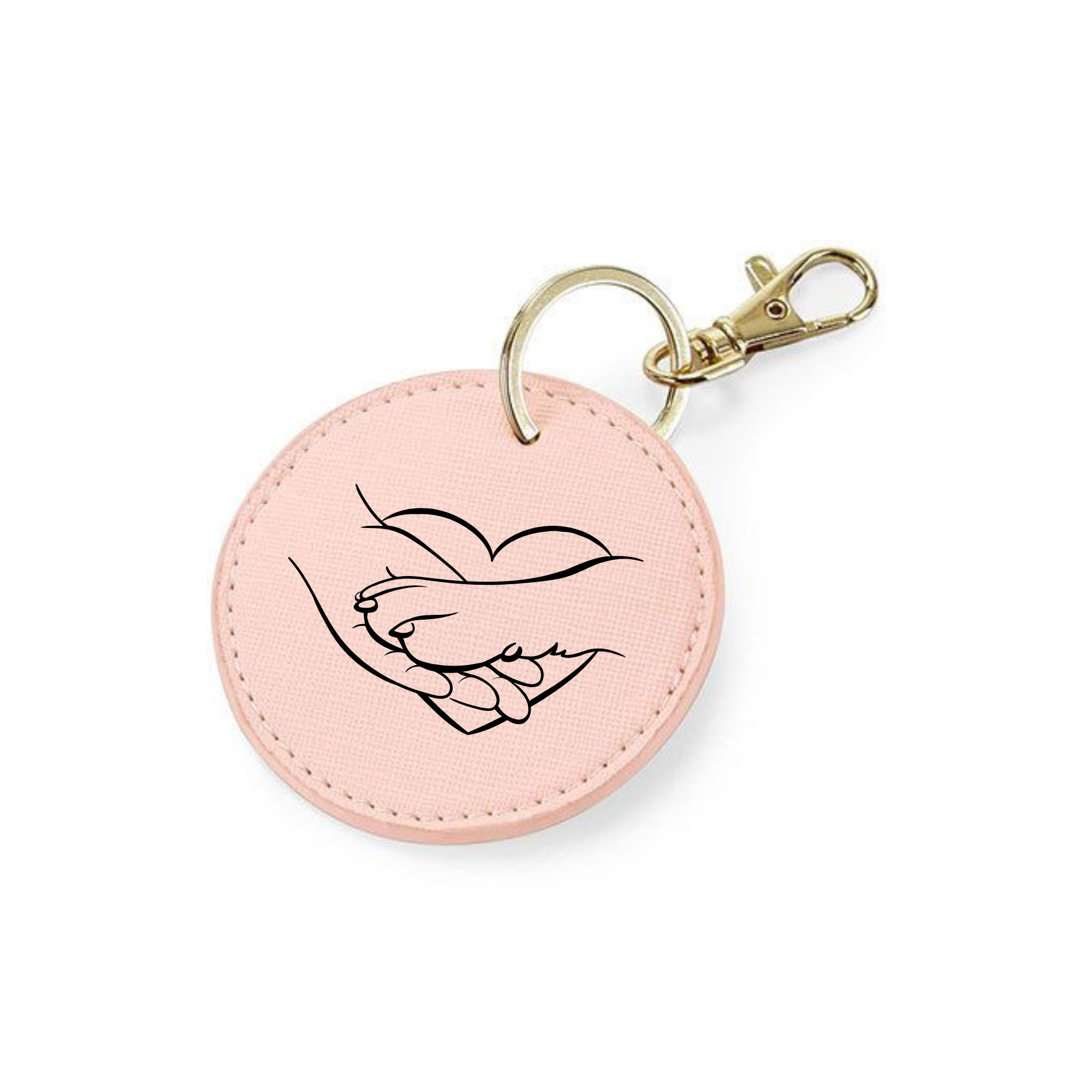 Schlüsselanhänger "Pfote & Mensch"