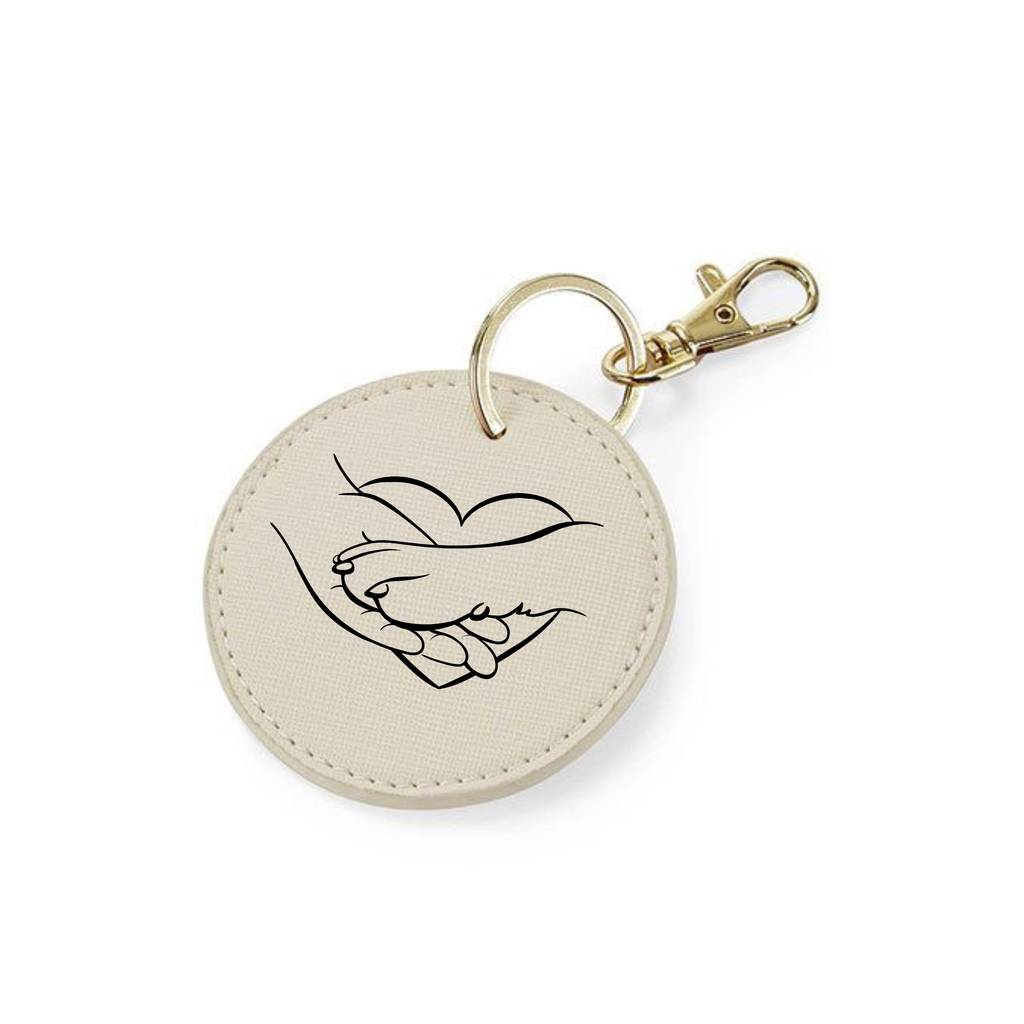 Schlüsselanhänger "Pfote & Mensch"