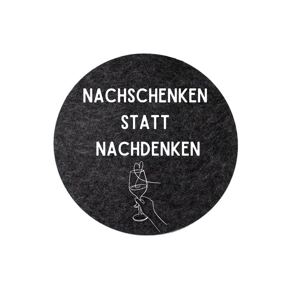 Filzuntersetzer - verschiedene Motive & Sprüche