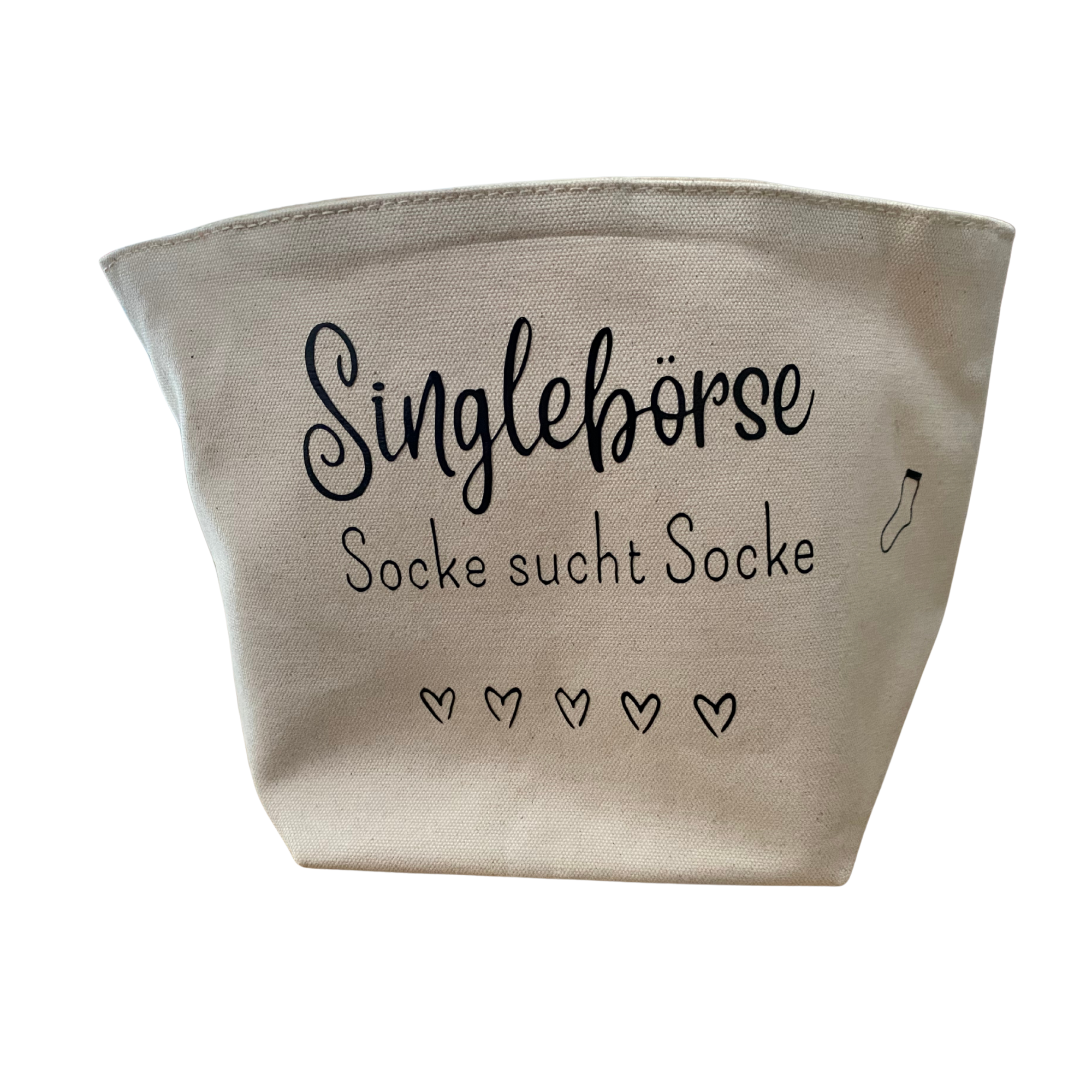 Korb "Singelbörse Socken"